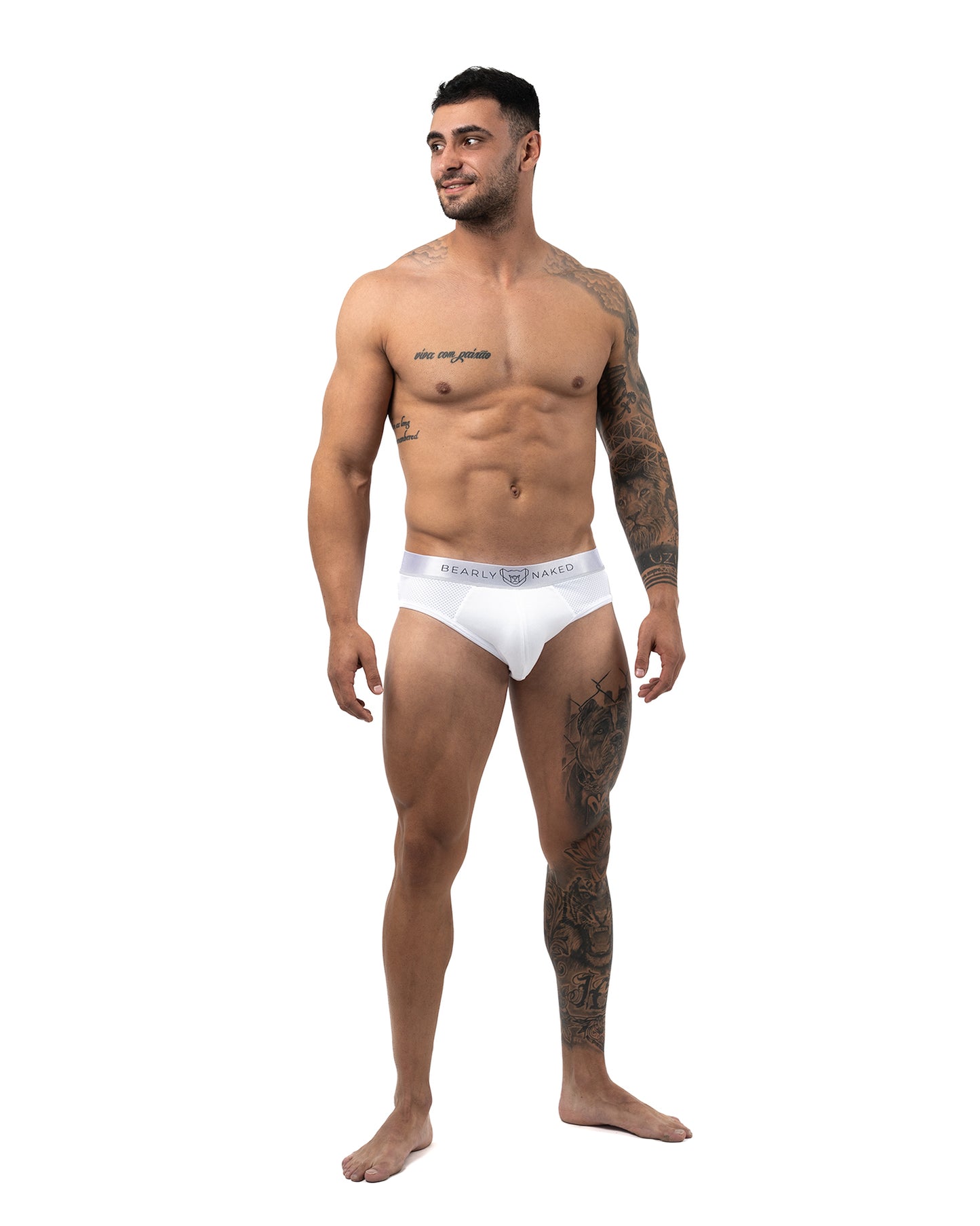 Avant Garde Mesh Brief White