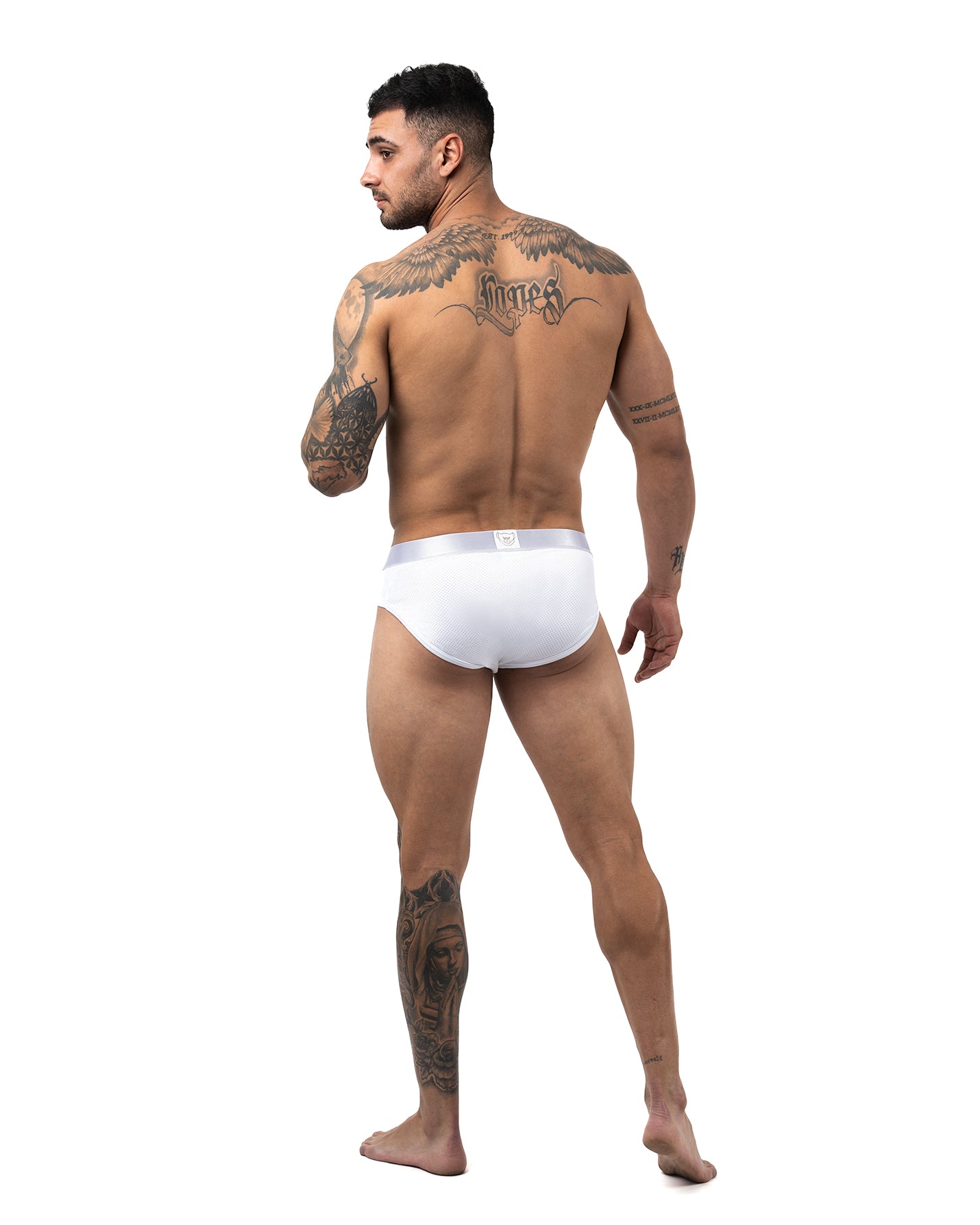 Avant Garde Mesh Brief White