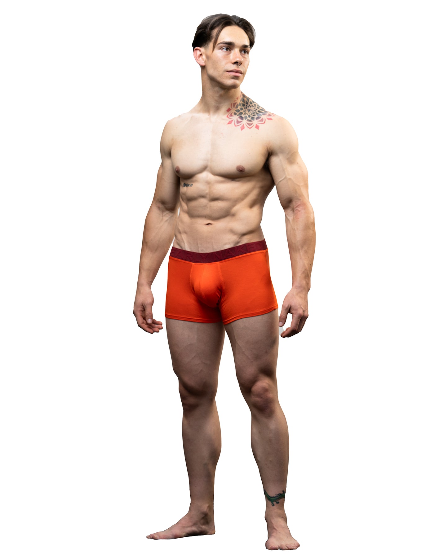 Luxe Boxer Brief Orange & Maroon